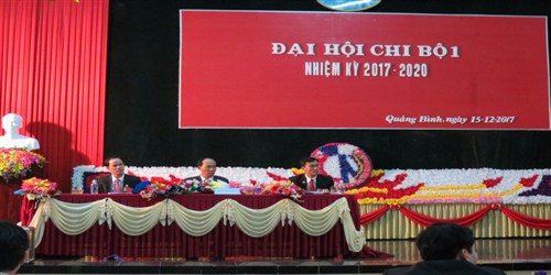 Đại hội chi bộ 1, Đảng bộ Trường Cao đẳng Kỹ thuật Công - Nông nghiệp Quảng Bình, nhiệm kỳ 2017 - 2020