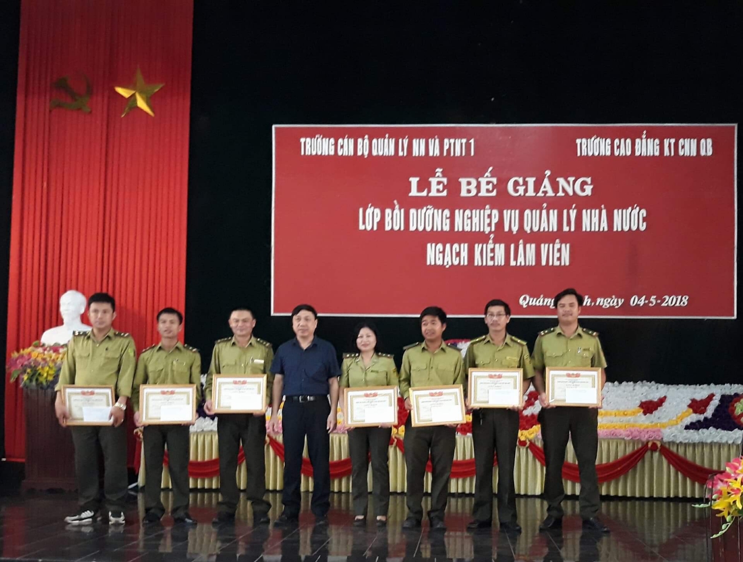 Bế giảng lớp bồi dưỡng nghiệp vụ quản lý Nhà nước ngạch Kiểm lâm viên khóa 2