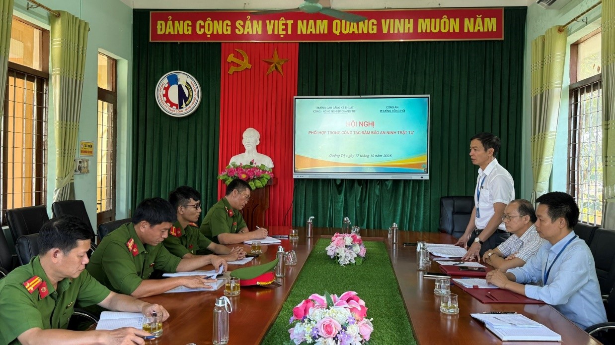 Hội nghị phối hợp trong công tác đảm bảo an ninh trật tự