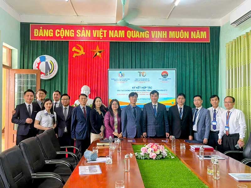TĂNG CƯỜNG HỢP TÁC QUỐC TẾ: TRƯỜNG CAO ĐẲNG KỸ THUẬT CÔNG - NÔNG NGHIỆP QUẢNG TRỊ MỞ RỘNG CƠ HỘI VIỆC LÀM TẠI HÀN QUỐC CHO SINH VIÊN